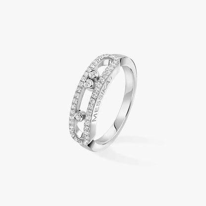[Clover Jewelry] Baby Move Gold Diamond Pave_ Ring