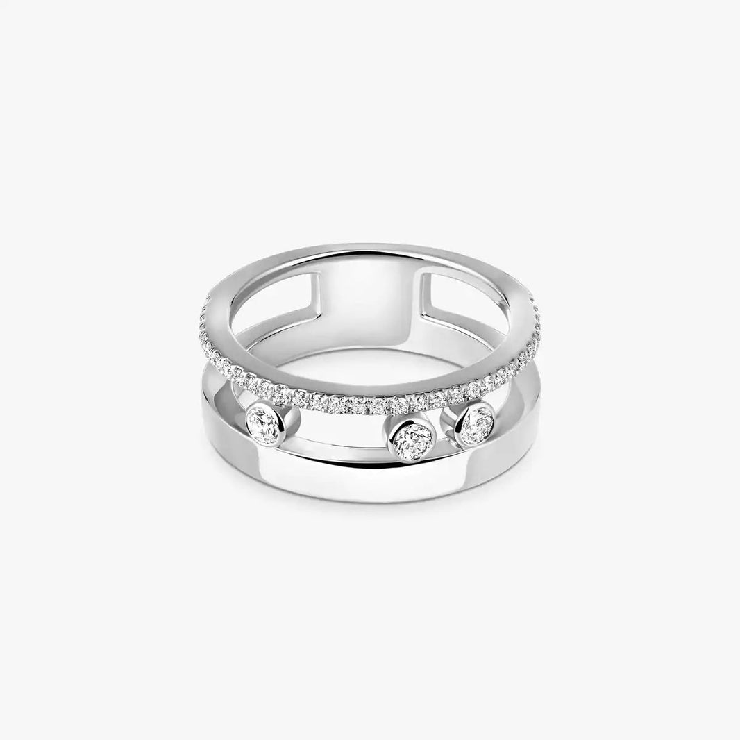 [Clover Jewelry]Move Romane Diamond Ring