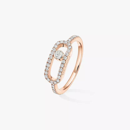 [Clover Jewelry]Move Uno Diamond Ring in Gold