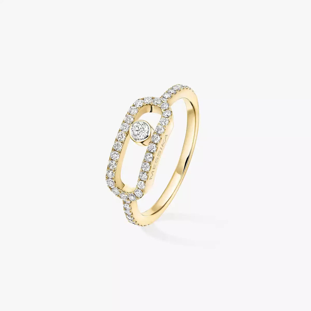 [Clover Jewelry]Move Uno Diamond Ring in Gold