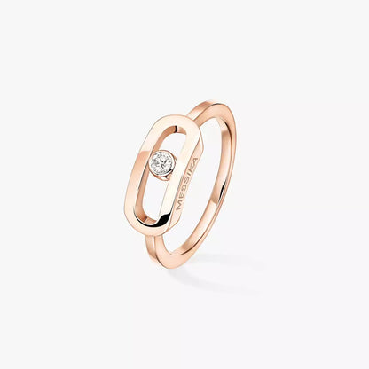 [Clover Jewelry]Move Uno Diamond Ring in Gold