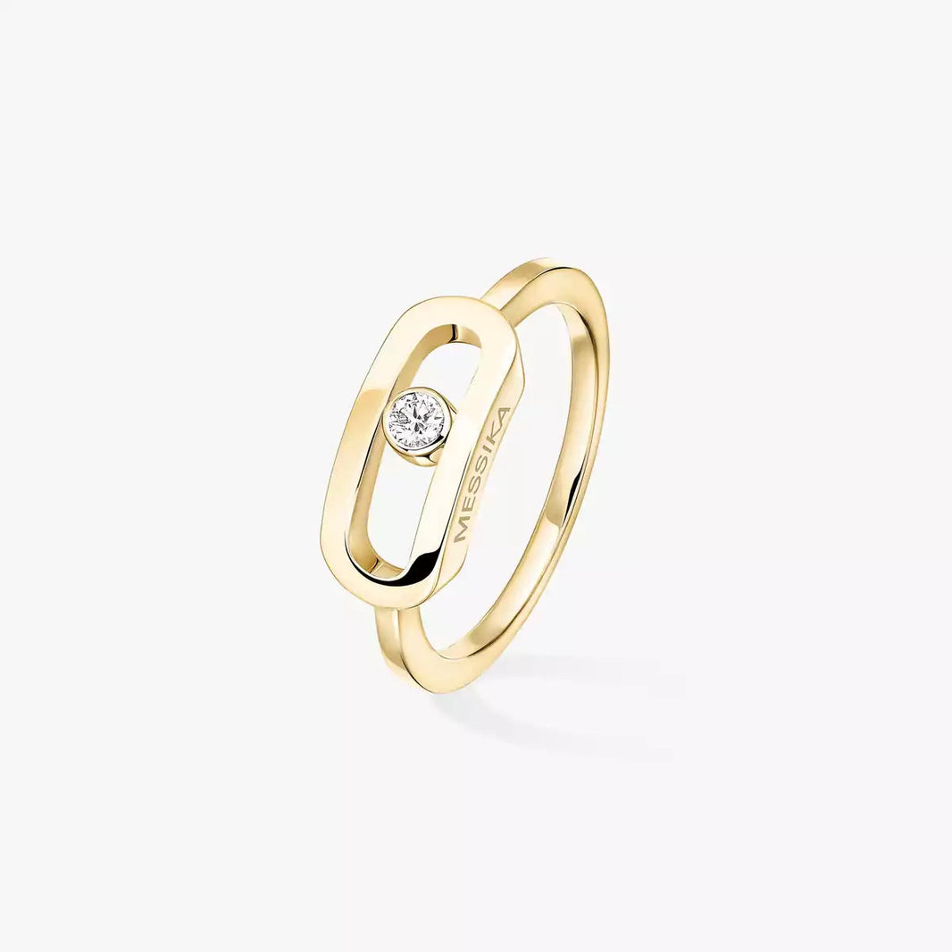 [Clover Jewelry]Move Uno Diamond Ring in Gold