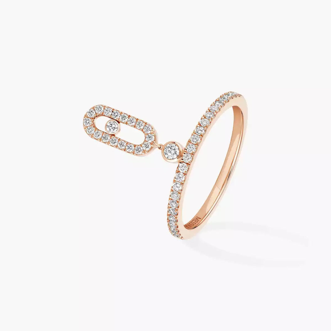 [Clover Jewelry]Move Uno Diamond Ring