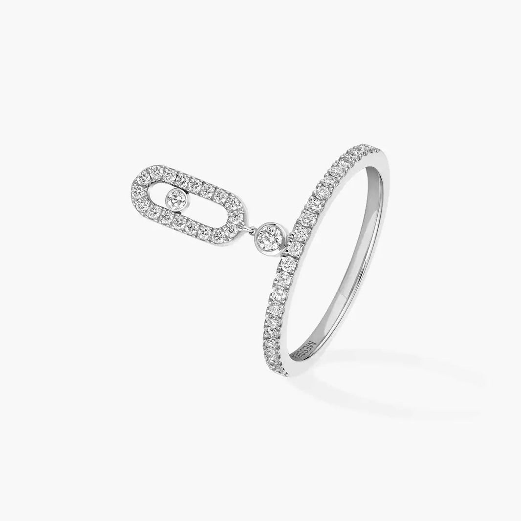 [Clover Jewelry]Move Uno Diamond Ring