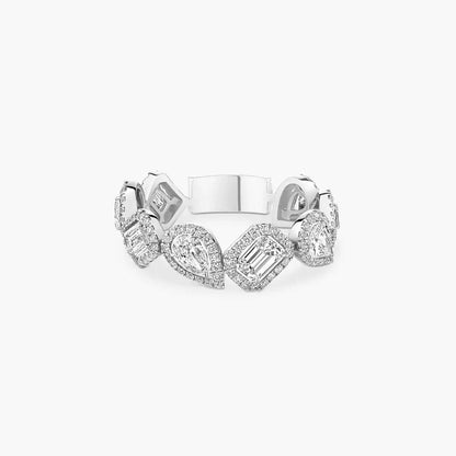 [Clover Jewelry]Diamond Wedding Ring My Twin