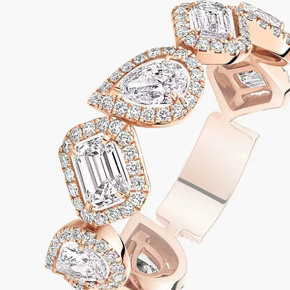 [Clover Jewelry]Diamond Wedding Ring My Twin
