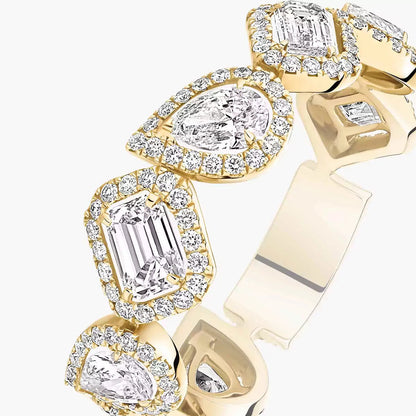 [Clover Jewelry]Diamond Wedding Ring My Twin