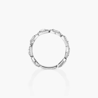 [Clover Jewelry]Diamond Wedding Ring My Twin