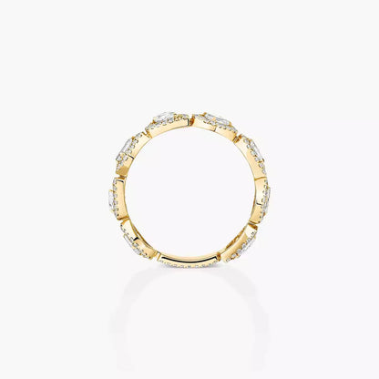 [Clover Jewelry]Diamond Wedding Ring My Twin