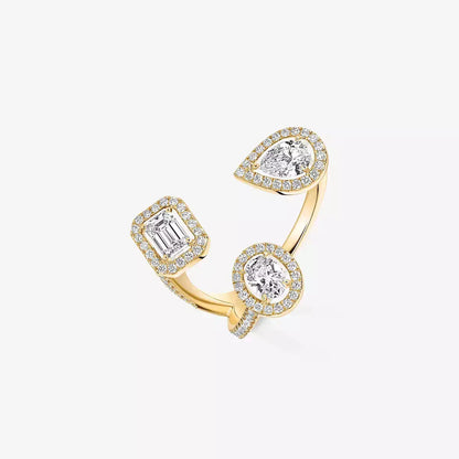 [[Clover Jewelry] Diamond Ring 0,25ct My Twin Trilogy