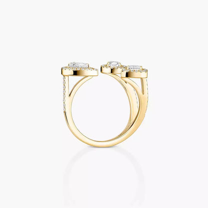 [[Clover Jewelry] Diamond Ring 0,25ct My Twin Trilogy