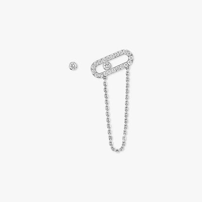 [Clover Jewelry]Move Uno Diamond Earrings