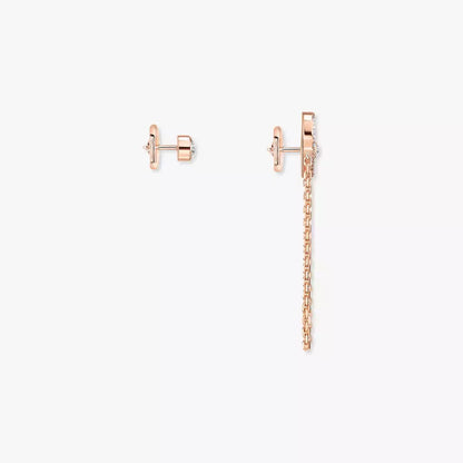 [Clover Jewelry]Move Uno Diamond Earrings