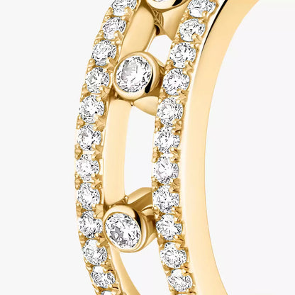 [Clover Jewelry]Diamond Pave_ Hoop Earrings Move