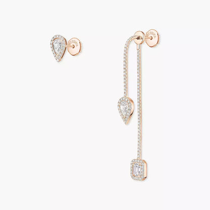 [Clover Jewelry]Diamond Drop Earrings My Twin