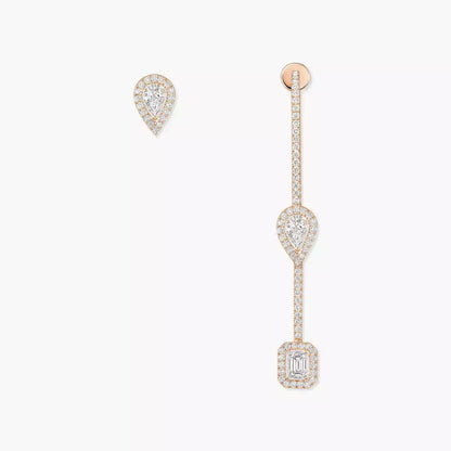 [Clover Jewelry]Diamond Drop Earrings My Twin