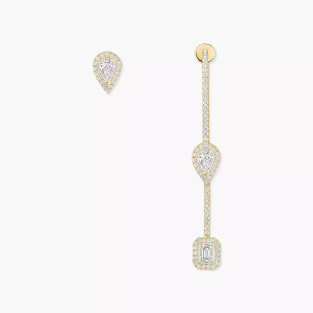 [Clover Jewelry]Diamond Drop Earrings My Twin