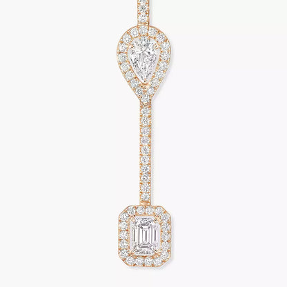 [Clover Jewelry]Diamond Drop Earrings My Twin