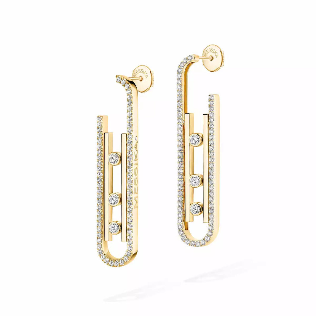 [Clover Jewelry]Diamond Pendant Earrings Move 10Th
