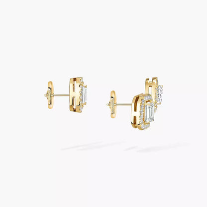 [Clover Jewelry]Diamond Earrings 0,10ct My Twin 1+2