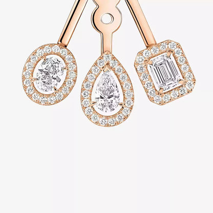 [Clover Jewelry] My Twin Trio  Diamond Earrings