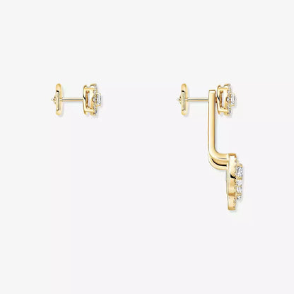 [Clover Jewelry] My Twin Trio  Diamond Earrings