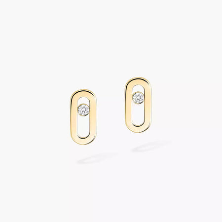 [Clover Jewelry]Move Uno Diamond Stud Earrings