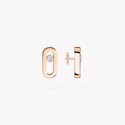 [Clover Jewelry]Move Uno Diamond Stud Earrings