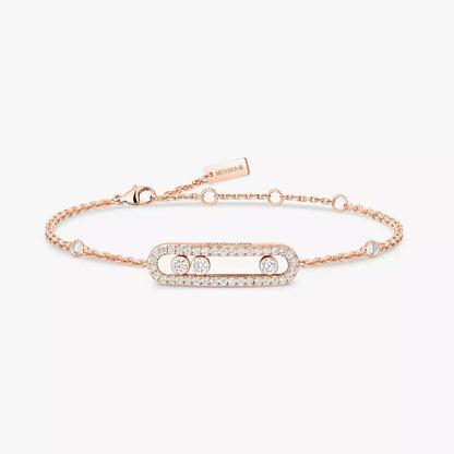 [Clover Jewelry]Pavé Baby Move Diamond Bracelet