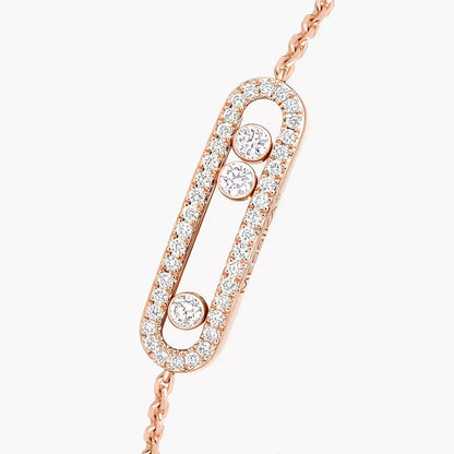 [Clover Jewelry]Pavé Baby Move Diamond Bracelet