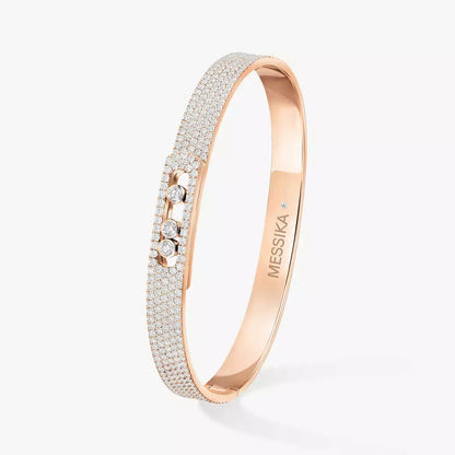 [Clover Jewelry]Move Noa Full Pavé Diamond Bangle Bracelet