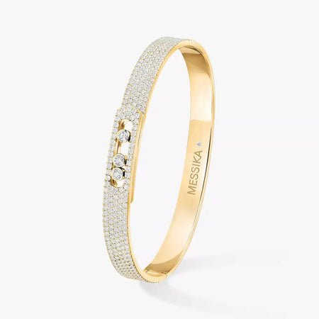 [Clover Jewelry]Move Noa Full Pavé Diamond Bangle Bracelet