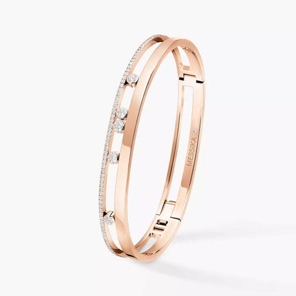 [Clover Jewelry]Move Romane Diamond Bangle Bracelet