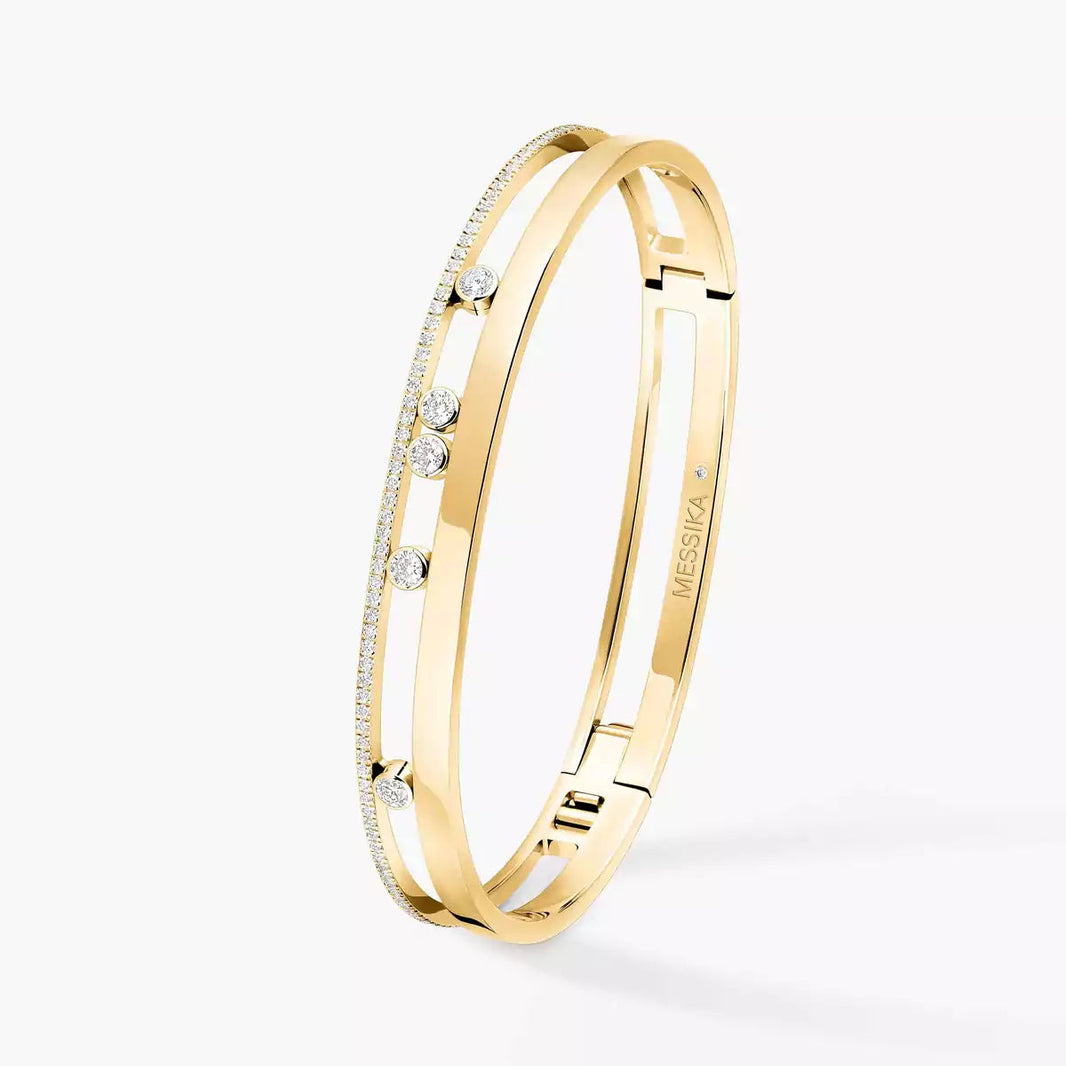 [Clover Jewelry]Move Romane Diamond Bangle Bracelet