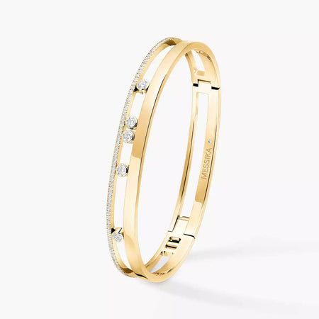[Clover Jewelry]Move Romane Diamond Bangle Bracelet