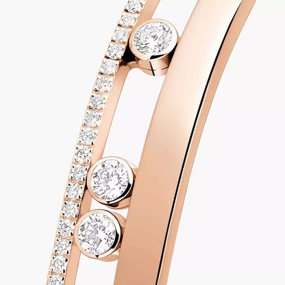 [Clover Jewelry]Move Romane Diamond Bangle Bracelet