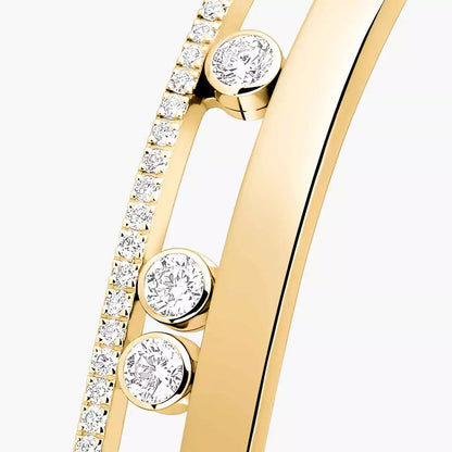 [Clover Jewelry]Move Romane Diamond Bangle Bracelet