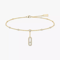 [Clover Jewelry] Move Uno pavé ankle bracelet
