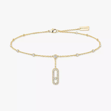[Clover Jewelry] Move Uno pavé ankle bracelet