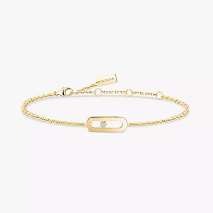 [Clover Jewelry]Move Uno Diamond Bracelet