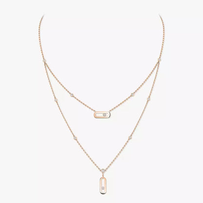 [Clover Jewelry] Move Uno Diamond Necklace