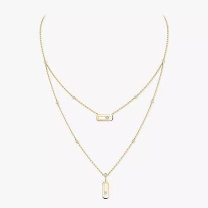 [Clover Jewelry] Move Uno Diamond Necklace