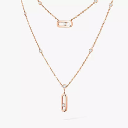 [Clover Jewelry] Move Uno Diamond Necklace