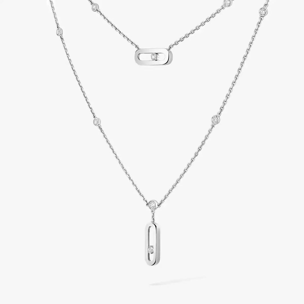 [Clover Jewelry] Move Uno Diamond Necklace