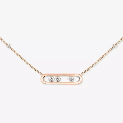 [Clover Jewelry] Baby Move Gold Diamond Necklace