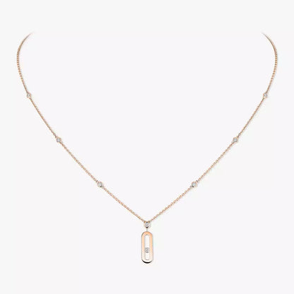 [Clover Jewelry] Move Uno Gold Diamond Long Necklace