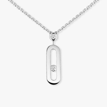 [Clover Jewelry] Move Uno Gold Diamond Long Necklace