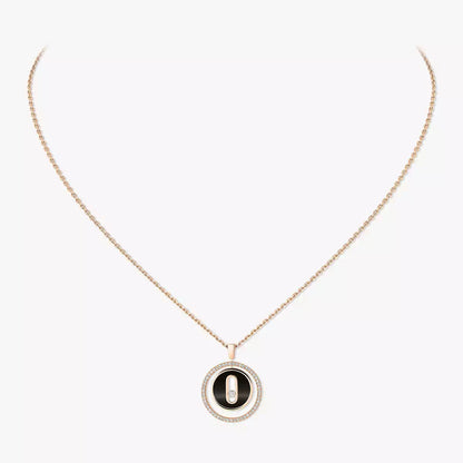 [Clover Jewelry]Lucky Move Diamond Necklace in Rose Gold and White Mother-of-Pearl