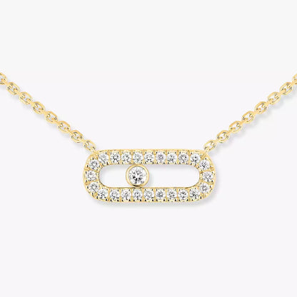 [Clover Jewelry]Diamond Necklace Move Uno