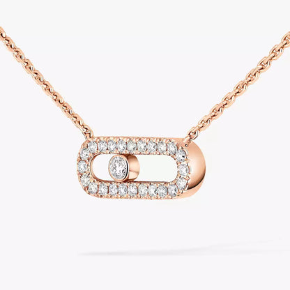 [Clover Jewelry]Diamond Necklace Move Uno